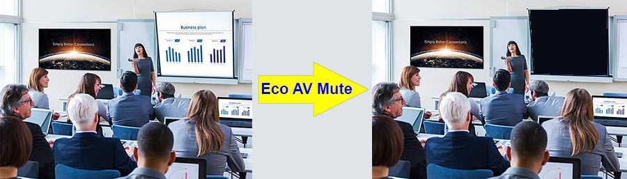 Optoma-X343e-education-projector-eco-AV-Mute
