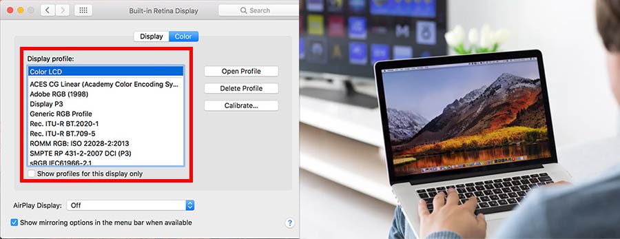 دلیل عدم نمایش صحیح رنگ‌های MacBook توسط ویدئو پروژکتور